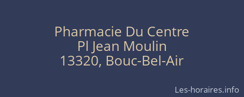 Pharmacie Du Centre