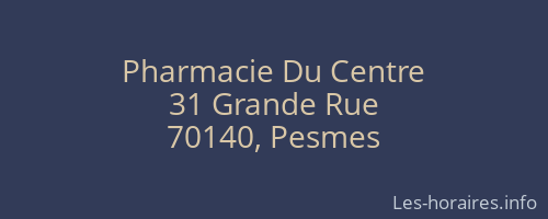 Pharmacie Du Centre
