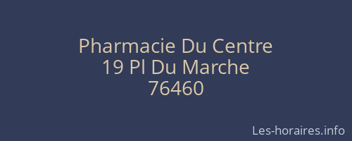 Pharmacie Du Centre