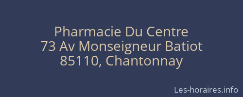Pharmacie Du Centre