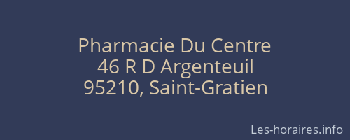 Pharmacie Du Centre