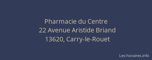 Pharmacie du Centre