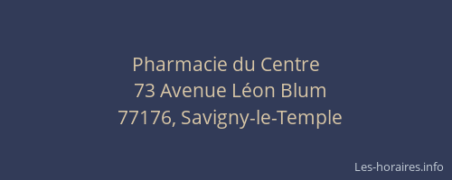 Pharmacie du Centre