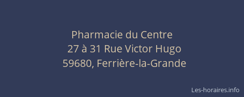 Pharmacie du Centre