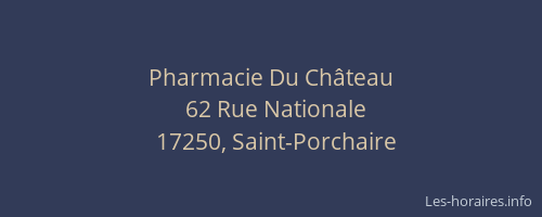 Pharmacie Du Château