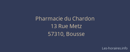 Pharmacie du Chardon