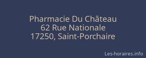 Pharmacie Du Château