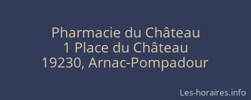 Pharmacie du Château