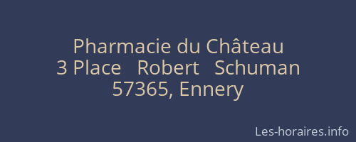 Pharmacie du Château