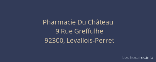 Pharmacie Du Château
