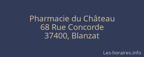 Pharmacie du Château