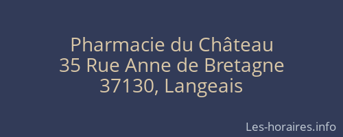Pharmacie du Château