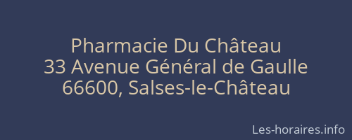 Pharmacie Du Château