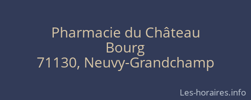 Pharmacie du Château