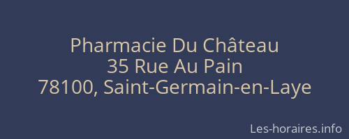 Pharmacie Du Château