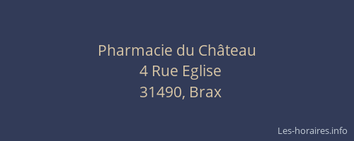 Pharmacie du Château