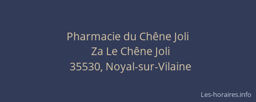 Pharmacie du Chêne Joli
