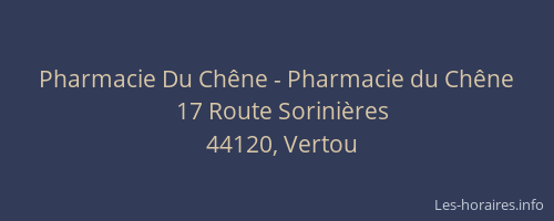 Pharmacie Du Chêne - Pharmacie du Chêne