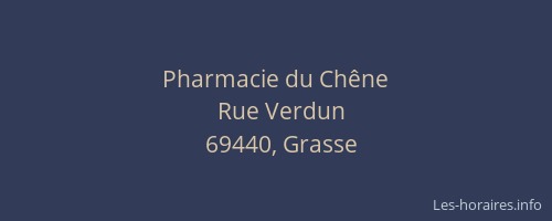 Pharmacie du Chêne