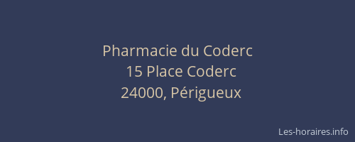 Pharmacie du Coderc