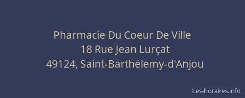 Pharmacie Du Coeur De Ville