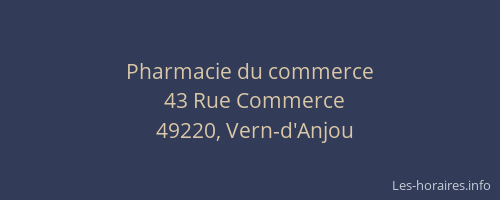 Pharmacie du commerce