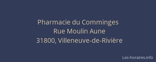 Pharmacie du Comminges
