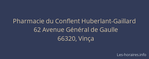 Pharmacie du Conflent Huberlant-Gaillard