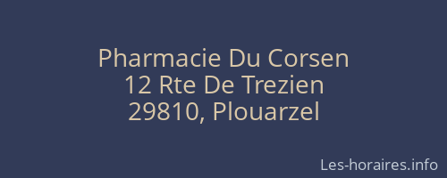 Pharmacie Du Corsen