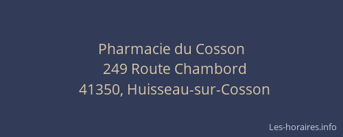 Pharmacie du Cosson