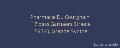 Pharmacie Du Courghain