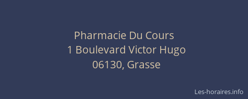 Pharmacie Du Cours