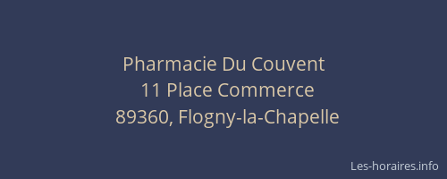 Pharmacie Du Couvent