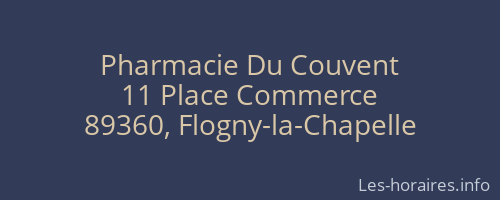 Pharmacie Du Couvent