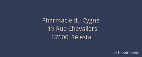Pharmacie du Cygne