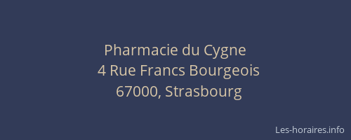 Pharmacie du Cygne