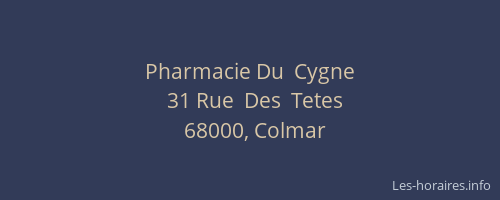Pharmacie Du  Cygne