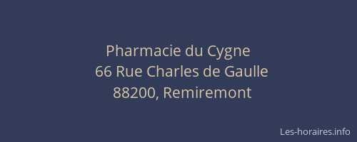 Pharmacie du Cygne