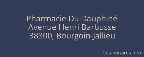 Pharmacie Du Dauphiné