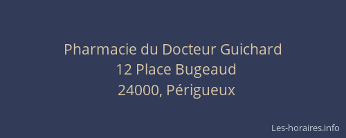 Pharmacie du Docteur Guichard