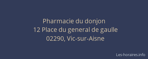 Pharmacie du donjon