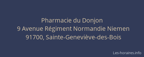 Pharmacie du Donjon
