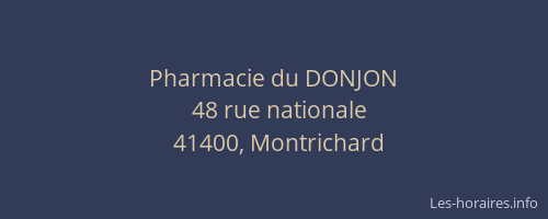 Pharmacie du DONJON
