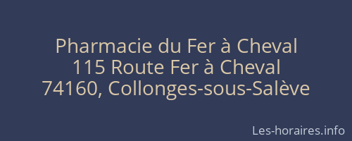 Pharmacie du Fer à Cheval