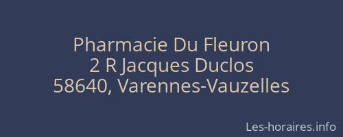 Pharmacie Du Fleuron
