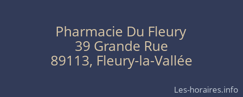 Pharmacie Du Fleury