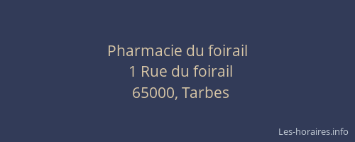 Pharmacie du foirail