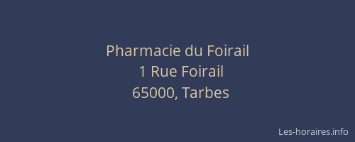 Pharmacie du Foirail