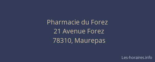 Pharmacie du Forez