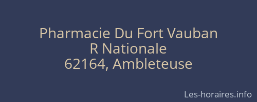 Pharmacie Du Fort Vauban